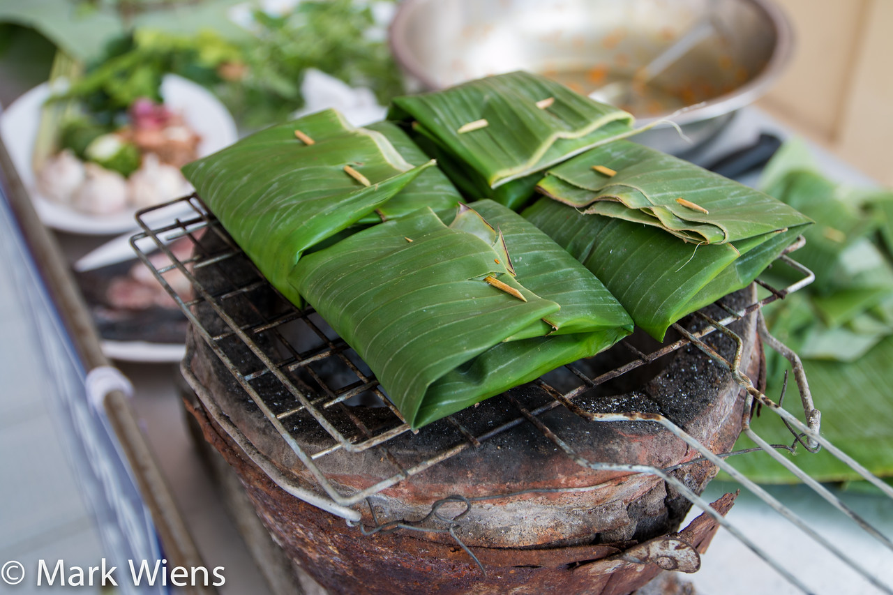 Cooking in banana leaves