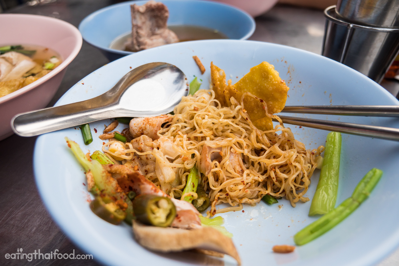 Bangkok street food at Saphan Kwai